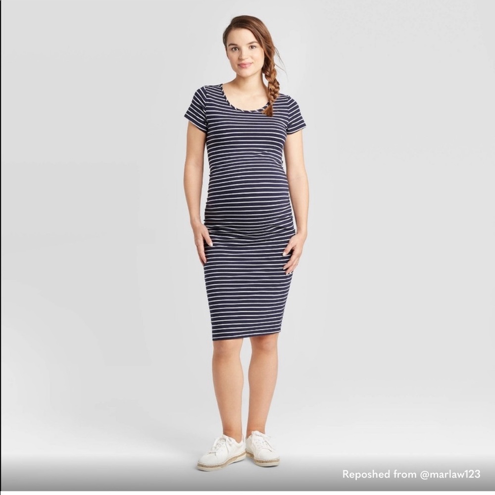 H&M Striped Maternity Dress